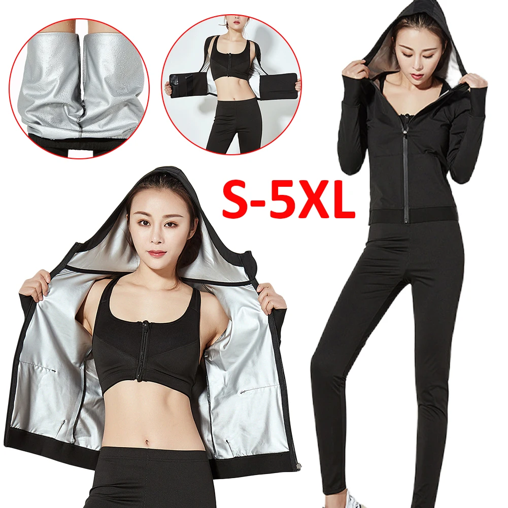 Sauna Sweat Suit For Women Sweatsuit Body Shaper Jacket Waist Trainer For Weight Loss Workout Suit For Exercise Fitness Gym
Sauna Sweat Suit For Women Sweatsuit Body Shaper Jacket Waist Trainer For Weight Loss Workout Suit For Exercise Fitness Gym