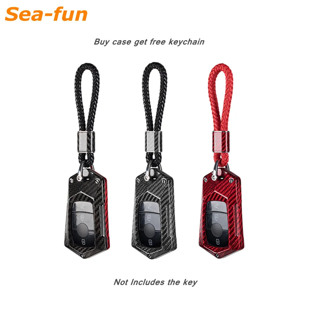 100% Carbon Fiber Key Protection Case Cover For Benz S Class E Class New C Class C200 E260 GLA GLC W213 E43 E300 E400 Keychain
100% Carbon Fiber Key Protection Case Cover For Benz S Class E Class New C Class C200 E260 GLA GLC W213 E43 E300 E400 Keychain