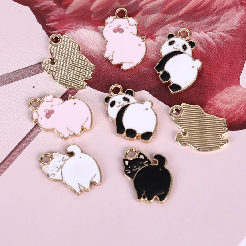 10Pcs DIY Handmade Material Metal Enamel Rabbit Fox Bear Pig Cat Panda Charms Bracelet Pendants Necklace Earring Jewelry Making
10Pcs DIY Handmade Material Metal Enamel Rabbit Fox Bear Pig Cat Panda Charms Bracelet Pendants Necklace Earring Jewelry Making