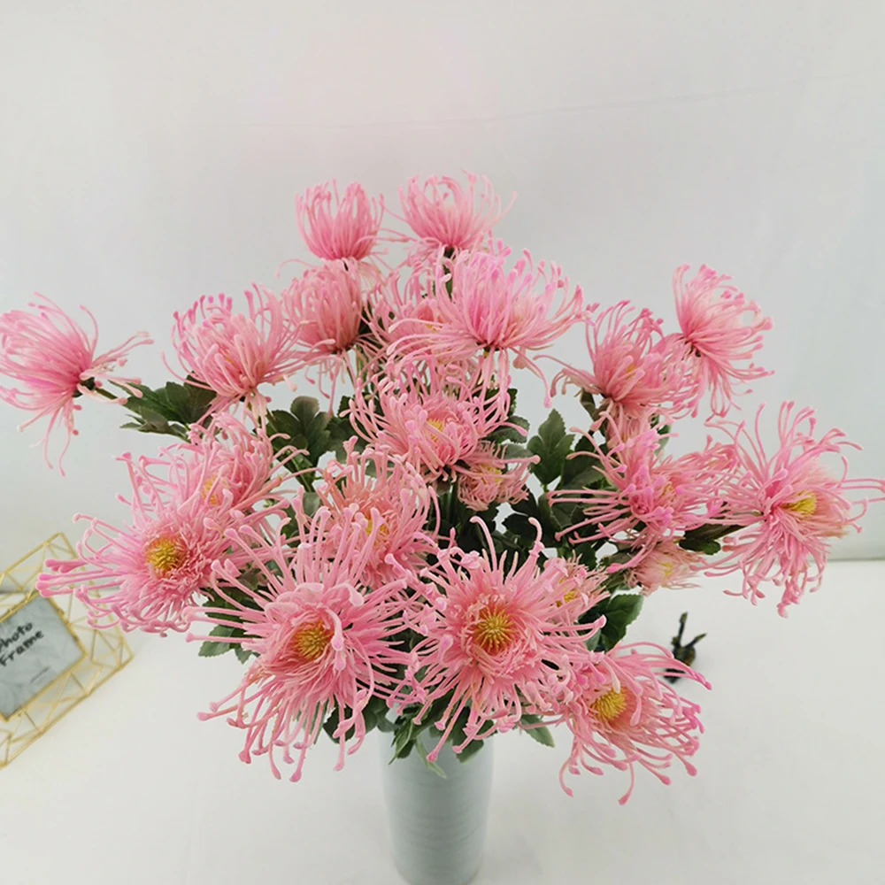 Popular 3Heads/Branch Floral Arrangement Party Supply Fake Plant Simulation Leucospermum Faux Pincushion Home Decorations
Popular 3Heads/Branch Floral Arrangement Party Supply Fake Plant Simulation Leucospermum Faux Pincushion Home Decorations