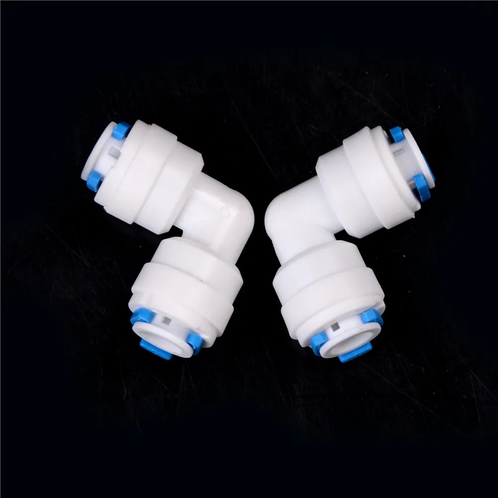 New 2Pcs Fitting Push Fit Tube 1/4"-1/4" Elbow Quick Connect RO Water Reverse Parts
New 2Pcs Fitting Push Fit Tube 1/4"-1/4" Elbow Quick Connect RO Water Reverse Parts
