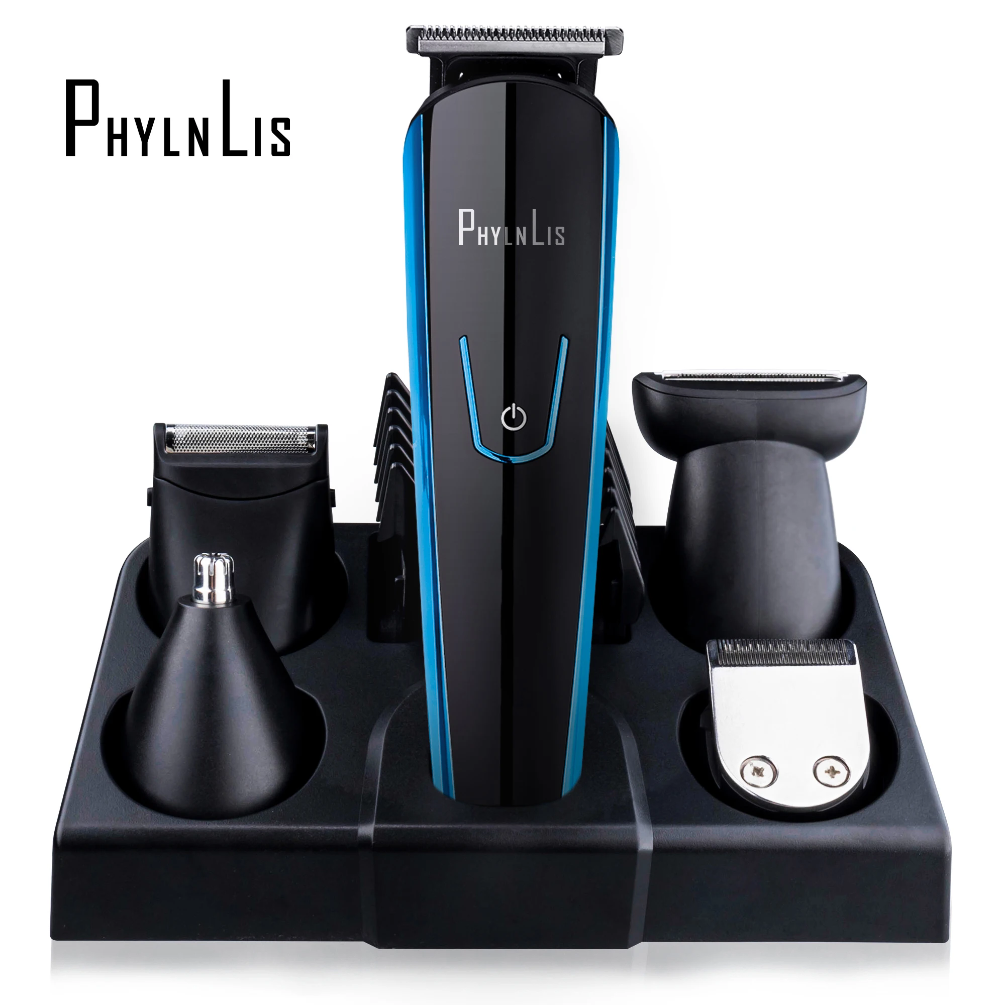 Hair Clipper Grooming Kit Cordless Beard Shaver Nose/Ear Trimmer USB Rechargeable All-In-One Professional Series PhylnLis 8188 
Hair Clipper Grooming Kit Cordless Beard Shaver Nose/Ear Trimmer USB Rechargeable All-In-One Professional Series PhylnLis 8188