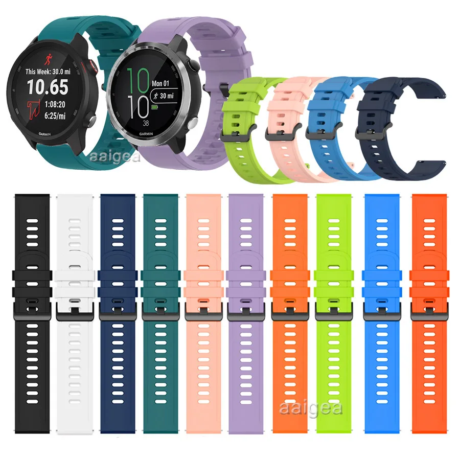 Силиконовый ремешок для наручных часов Garmin Forerunner 645 645M 245 245M, сменный ремешок для 20 мм 22 мм 
Силиконовый ремешок для наручных часов Garmin Forerunner 645 645M 245 245M, сменный ремешок для 20 мм 22 мм