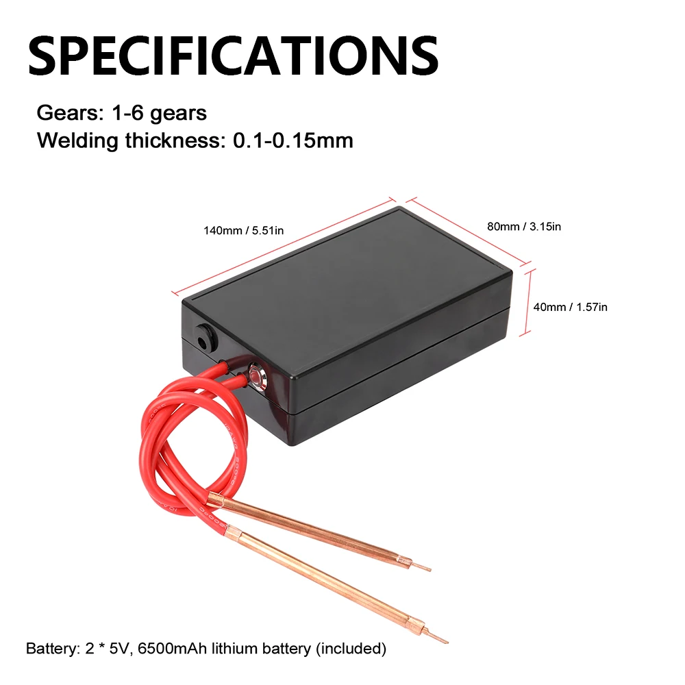 Spot Welder Portable 6 Gears Adjustable Mini Spot Welding Machine For 18650 Battery Spot Welder Spot Welding Machine Tool Kit
Spot Welder Portable 6 Gears Adjustable Mini Spot Welding Machine For 18650 Battery Spot Welder Spot Welding Machine Tool Kit