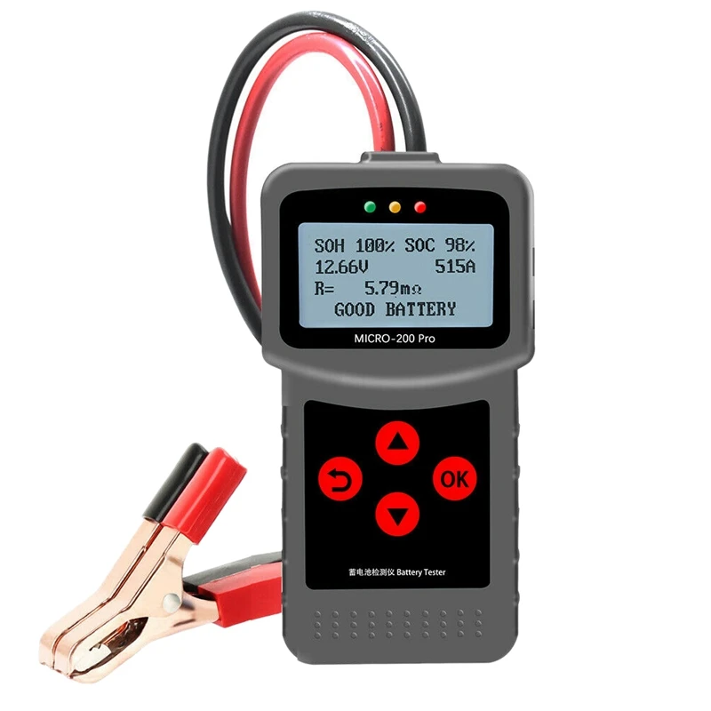 Car Battery Tester,12V 24V Portable Digital AGM EFB Diagnostic Tool Automotive Load Battery System Analyzer Micro-200Pro
Car Battery Tester,12V 24V Portable Digital AGM EFB Diagnostic Tool Automotive Load Battery System Analyzer Micro-200Pro