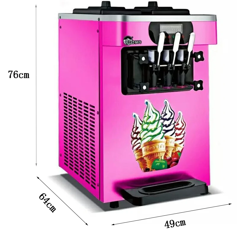 

Торговый автомат для производства мягкого мороженого с тремя вкусами, 110 В, 220 В