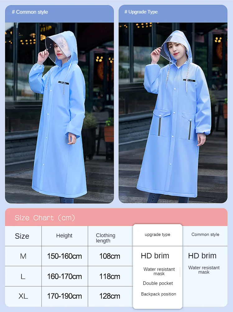 Long Women's Raincoat Adult Yellow Rain Poncho Motorcycle Women Rain Coat Jacket Waterproof Bicycle Camping Tourism Rain Gear 
Long Women's Raincoat Adult Yellow Rain Poncho Motorcycle Women Rain Coat Jacket Waterproof Bicycle Camping Tourism Rain Gear