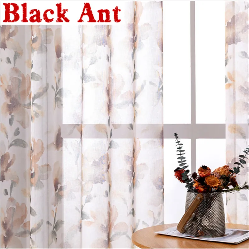 Classical Ink Flower Tulle Curtain For Living Room Voile Sheer Curtain Bedroom Bay Window Blinds Drape Finished New X-JD937#20
Classical Ink Flower Tulle Curtain For Living Room Voile Sheer Curtain Bedroom Bay Window Blinds Drape Finished New X-JD937#20