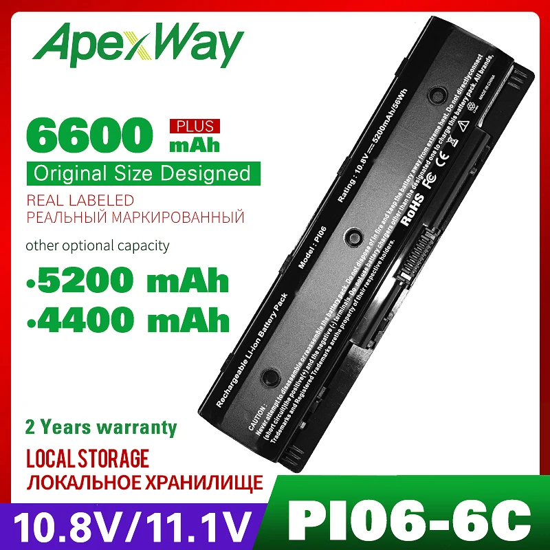 4400mAh 11.1v Battery for Hp PI06 P106 PI06XL PI09 HSTNN-LB4N HSTNN-LB4O HSTNN-YB4N HSTNN-YB4O for Envy TouchSmart 14 15 17
4400mAh 11.1v Battery for Hp PI06 P106 PI06XL PI09 HSTNN-LB4N HSTNN-LB4O HSTNN-YB4N HSTNN-YB4O for Envy TouchSmart 14 15 17