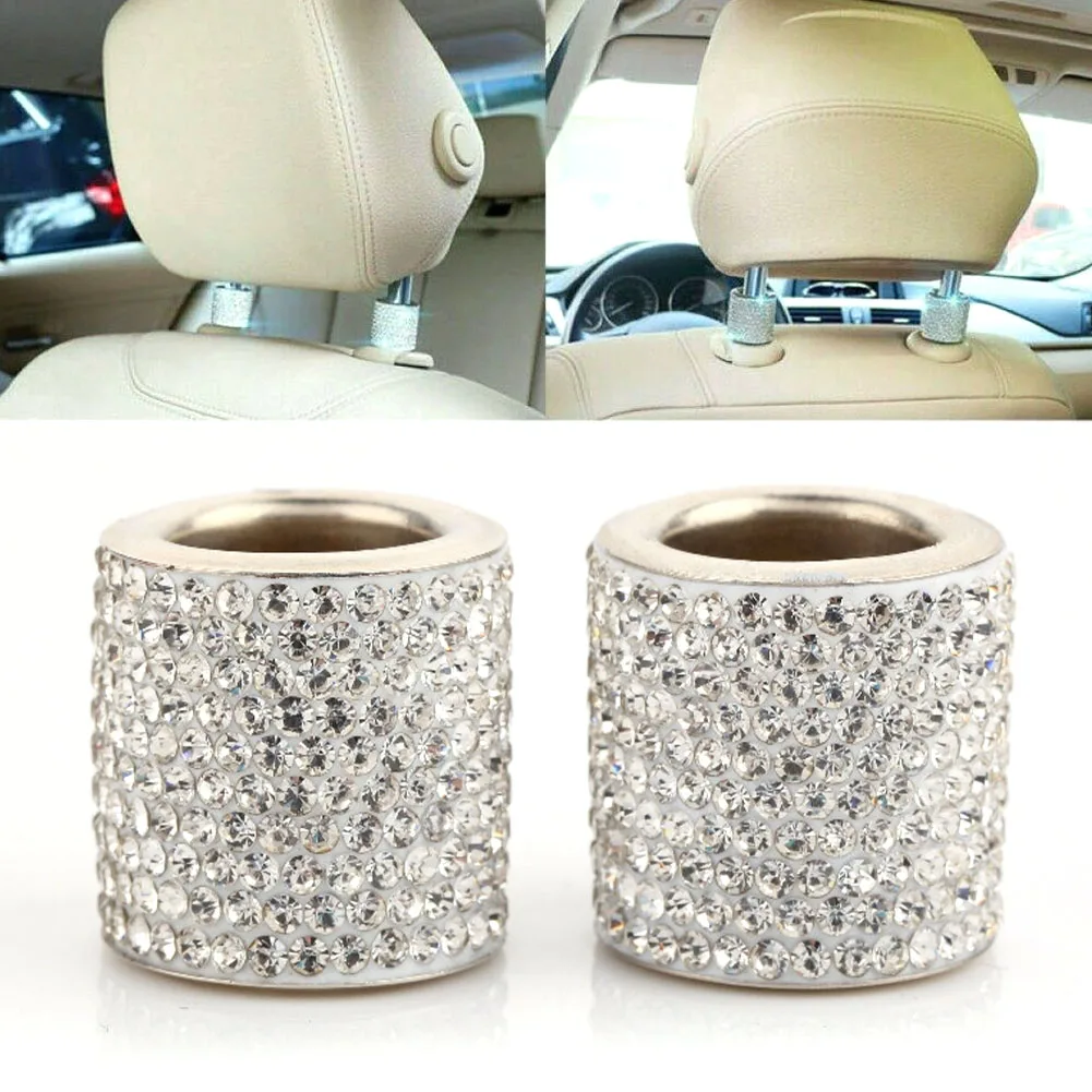 Universal 4pcs Bling Diamond Rhinestone Crystal Car Seat Headrest Collar Decor Charms Car Interior Accessories
Universal 4pcs Bling Diamond Rhinestone Crystal Car Seat Headrest Collar Decor Charms Car Interior Accessories