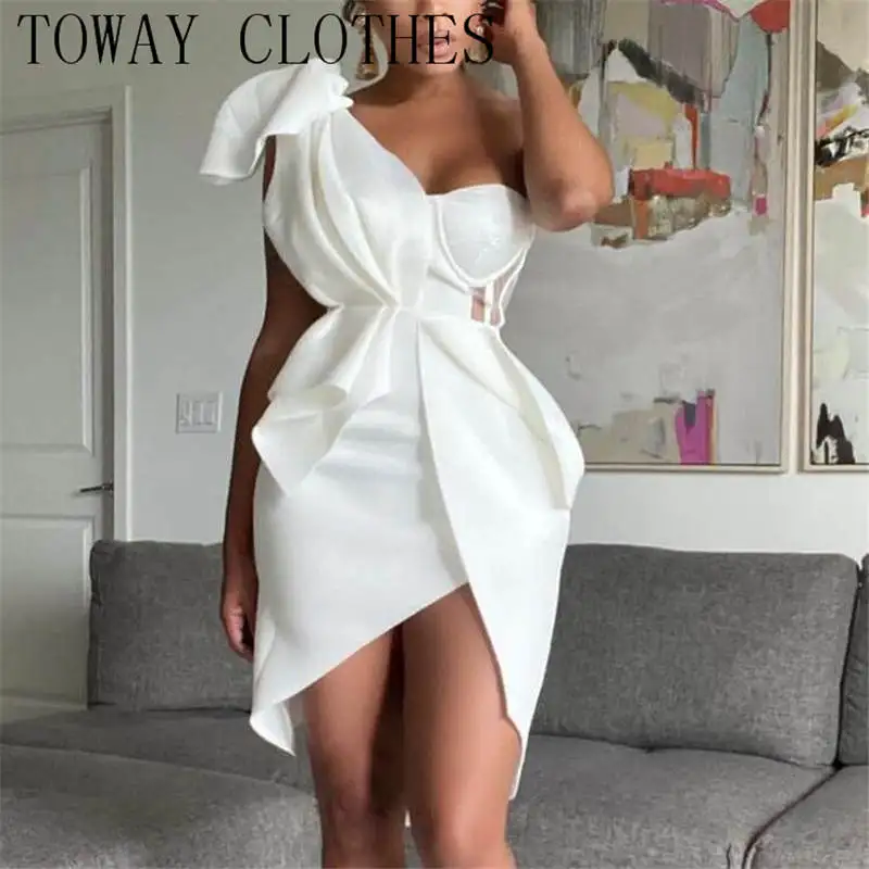 Женское платье средней длины на одно плечо, с оборками на подоле, контрастное Сетчатое платье с разрезом, Vestidos De Fiesta, 2021
Женское платье средней длины на одно плечо, с оборками на подоле, контрастное Сетчатое платье с разрезом, Vestidos De Fiesta, 2021