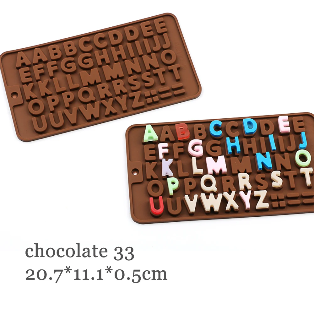 Silicone Chocolate Baking Mold Cake Decorating Tools Little English Letters Non-stick Bakeware for Chocolate,Fudge,Candy,Resin
Silicone Chocolate Baking Mold Cake Decorating Tools Little English Letters Non-stick Bakeware for Chocolate,Fudge,Candy,Resin