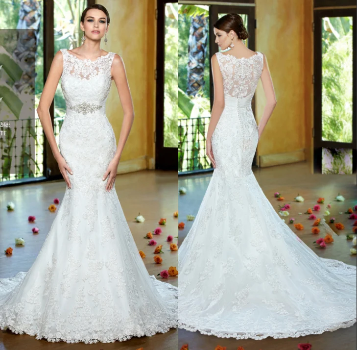 Delicate Sleeveless Mermaid Scoop Neck Appliques Wedding Dresses 2020 Floor Length Long Hollow Back Bridal Gown wedding dress
Delicate Sleeveless Mermaid Scoop Neck Appliques Wedding Dresses 2020 Floor Length Long Hollow Back Bridal Gown wedding dress