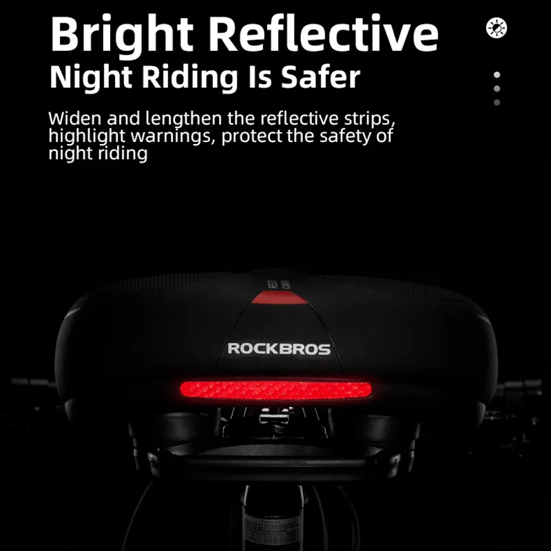 ROCKBROS Road Bike Saddle Rainproof PU Surface Soft Memory Sponge Shockproof Bike Seat MTB Saddle Reflective Bicycle Saddle Seat
ROCKBROS Road Bike Saddle Rainproof PU Surface Soft Memory Sponge Shockproof Bike Seat MTB Saddle Reflective Bicycle Saddle Seat