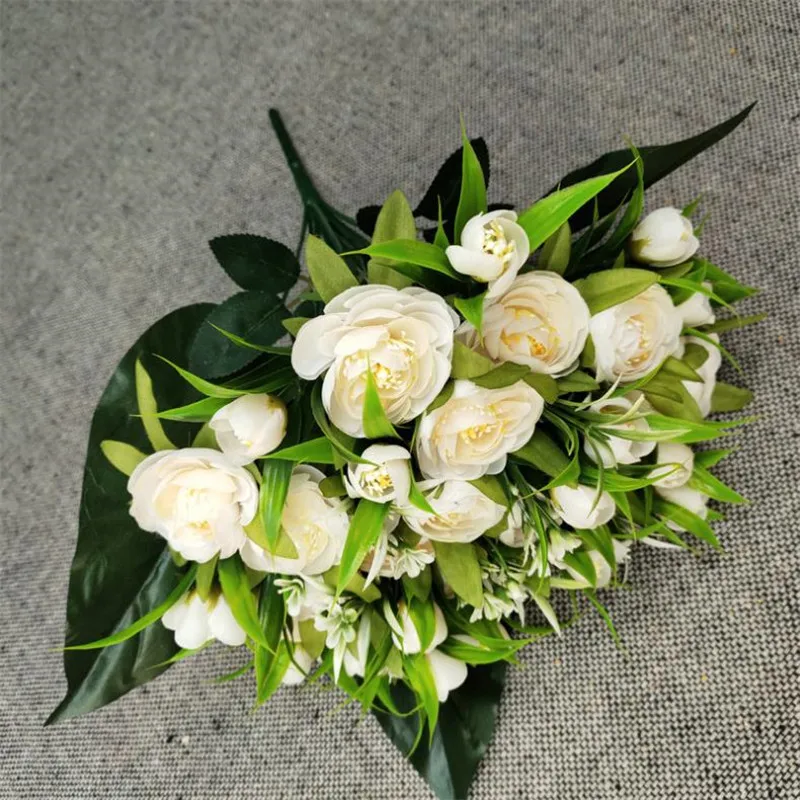 6Pcs Fake Camellia (36 heads/bunch) 14.57" Simulation Spring Tea Rose for DIY Bridal Bouquet Wedding Home Artificial Flowers
6Pcs Fake Camellia (36 heads/bunch) 14.57" Simulation Spring Tea Rose for DIY Bridal Bouquet Wedding Home Artificial Flowers