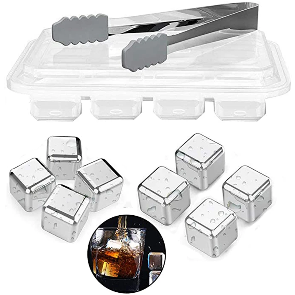 Stainless Steel Whisky Stones Gift Set Reusable Ice Cubes Storage Box High Cooling Technology Great Birthday Gift for Men
Stainless Steel Whisky Stones Gift Set Reusable Ice Cubes Storage Box High Cooling Technology Great Birthday Gift for Men