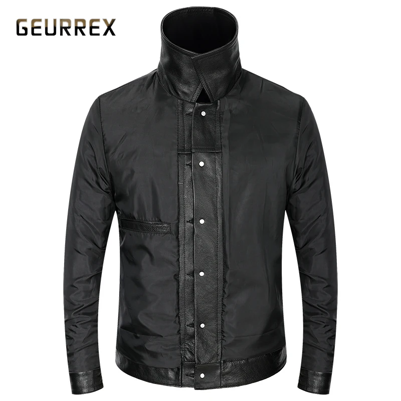 GEURREX Real Leather Jacket Man Clothes 2021 Streetwear Fashion Mens Short Cow Leather Coat Slim Fit Cowhide Clothes Male
GEURREX Real Leather Jacket Man Clothes 2021 Streetwear Fashion Mens Short Cow Leather Coat Slim Fit Cowhide Clothes Male