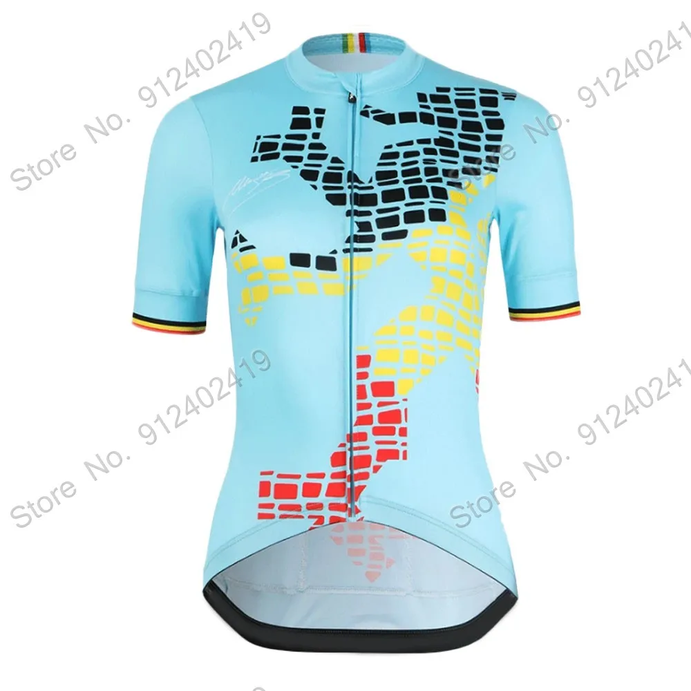 Women FLANDERS WORLD CHAMPION Team Belgium Cycling Jersey Short Sleeve Cycling Clothing Road Bike Shirts Bicycle Tops MTB Ropa
Women FLANDERS WORLD CHAMPION Team Belgium Cycling Jersey Short Sleeve Cycling Clothing Road Bike Shirts Bicycle Tops MTB Ropa
