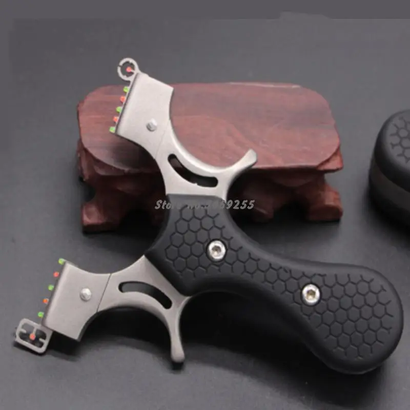 Stainless Steel Hunting Slingshot Sandblasting Catapult Five Aiming With Flat Rubber Band Outdoor Competitive Shooting
Stainless Steel Hunting Slingshot Sandblasting Catapult Five Aiming With Flat Rubber Band Outdoor Competitive Shooting
