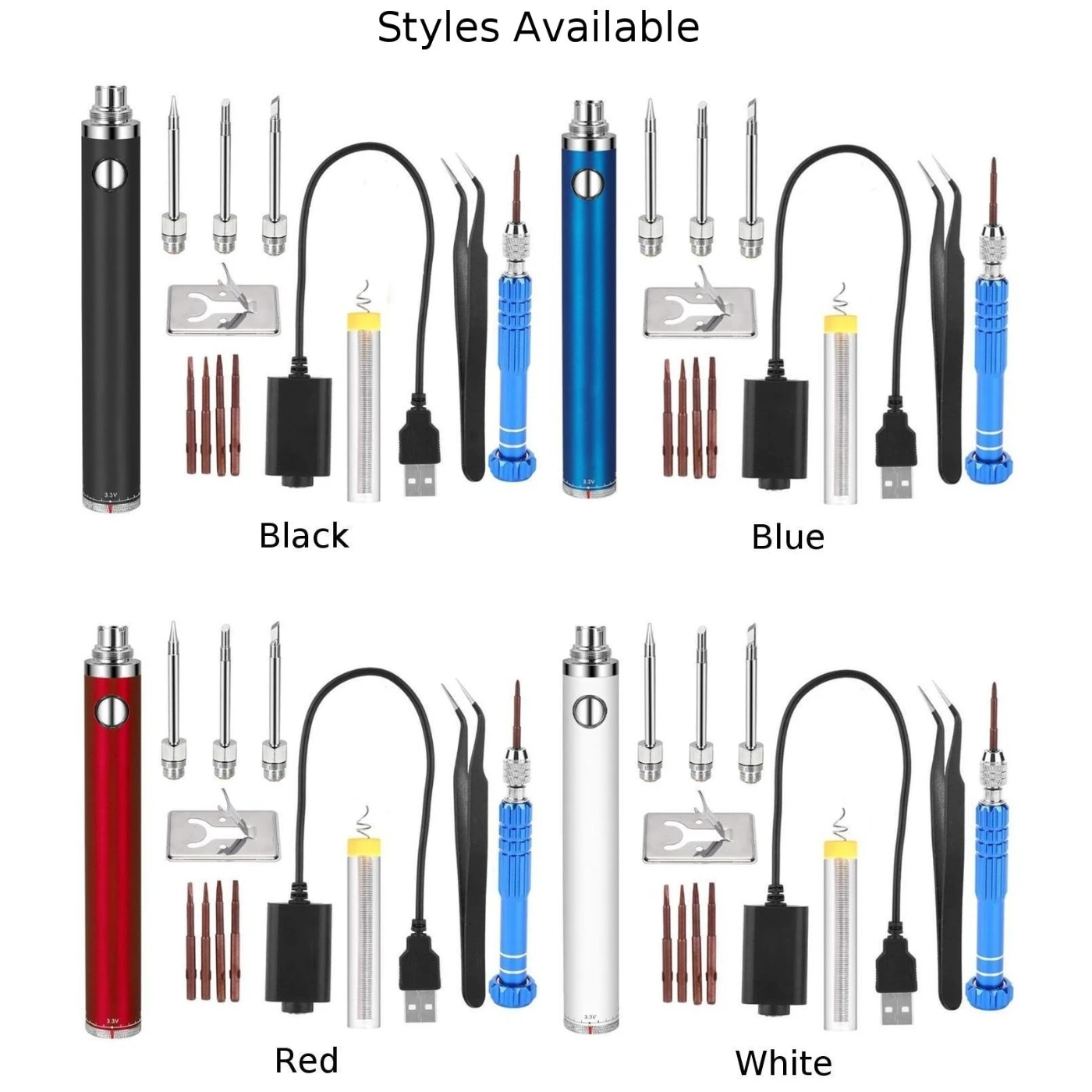 5V 15W USBcharging 510 Interface Soldering Iron Tip Charging Solder Iron Set Used Instrument Circuits, Electrical, Welding,DIY
5V 15W USBcharging 510 Interface Soldering Iron Tip Charging Solder Iron Set Used Instrument Circuits, Electrical, Welding,DIY