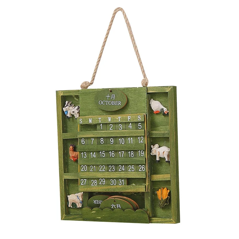 Nordic Style Creative Retro Green Wall Wooden Calendar Wall Ornaments Bedroom Living Room Pendants Home Decorations Craft Gifts
Nordic Style Creative Retro Green Wall Wooden Calendar Wall Ornaments Bedroom Living Room Pendants Home Decorations Craft Gifts