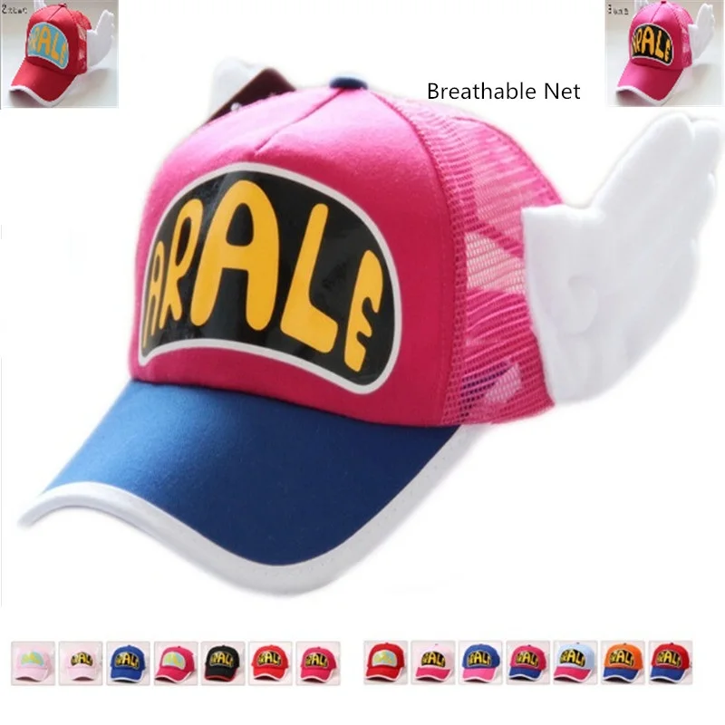 New Coming Anime Cosplay Breathable Net Cap Hats Dr.Slump Arale Angel Wings Summer Colorful Mesh Cap for Adult Size Adjustable 
New Coming Anime Cosplay Breathable Net Cap Hats Dr.Slump Arale Angel Wings Summer Colorful Mesh Cap for Adult Size Adjustable