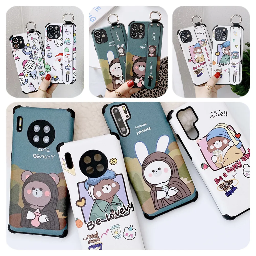 Cartoon Vintage Silk Matte Phone Holder Case For Xiaomi POCO F2 Redmi K30 Pro Zoom Rabbit Bear Wrist Strap Cover For LG K40S K61
Cartoon Vintage Silk Matte Phone Holder Case For Xiaomi POCO F2 Redmi K30 Pro Zoom Rabbit Bear Wrist Strap Cover For LG K40S K61