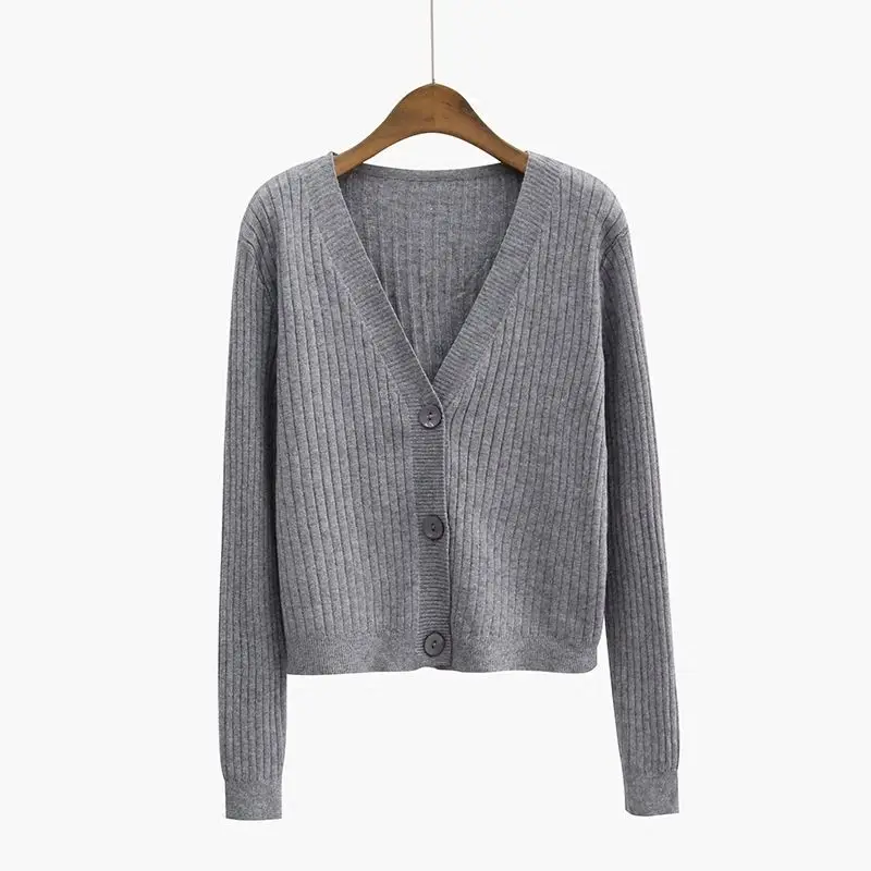 PEONFLY Single Breasted Knitted Cardigans Spring Autumn Cardigan Women Casual Long Sleeve Tops V Neck Solid Women Sweater Coat
PEONFLY Single Breasted Knitted Cardigans Spring Autumn Cardigan Women Casual Long Sleeve Tops V Neck Solid Women Sweater Coat