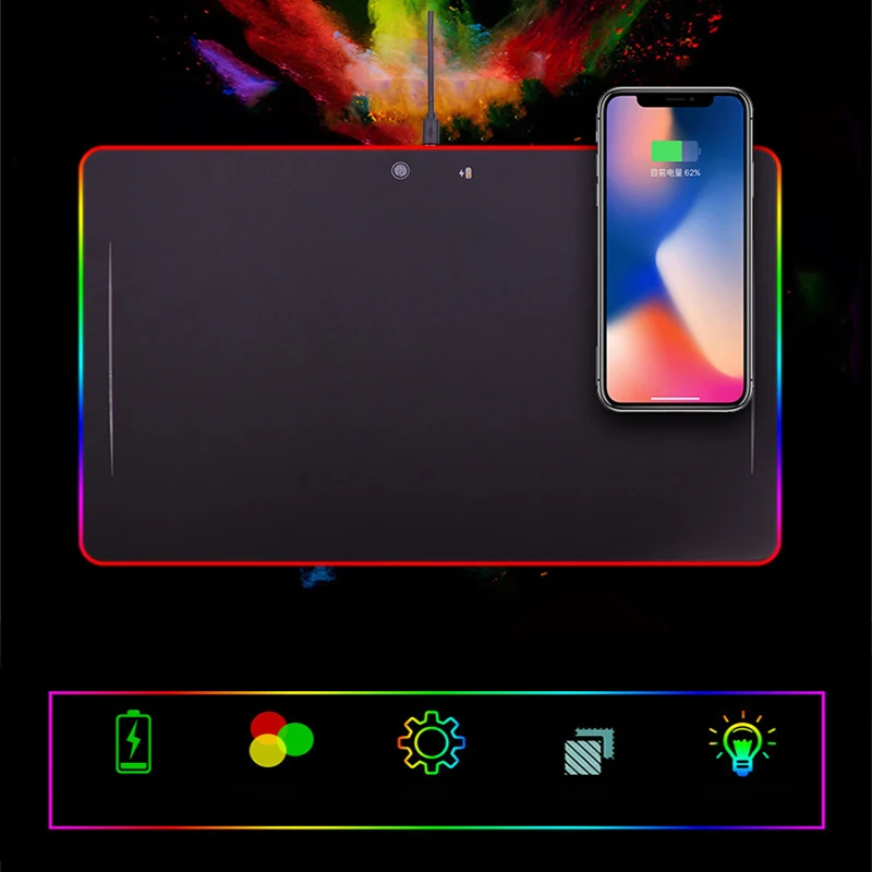 10 Вт Беспроводная Быстрая зарядка мышка с подсветкой Keyborad Pad Hard Board Pad RGB 8 цветов волшесветильник свет компьютерные развлечения игровой ковр...
10 Вт Беспроводная Быстрая зарядка мышка с подсветкой Keyborad Pad Hard Board Pad RGB 8 цветов волшесветильник свет компьютерные развлечения игровой ковр...