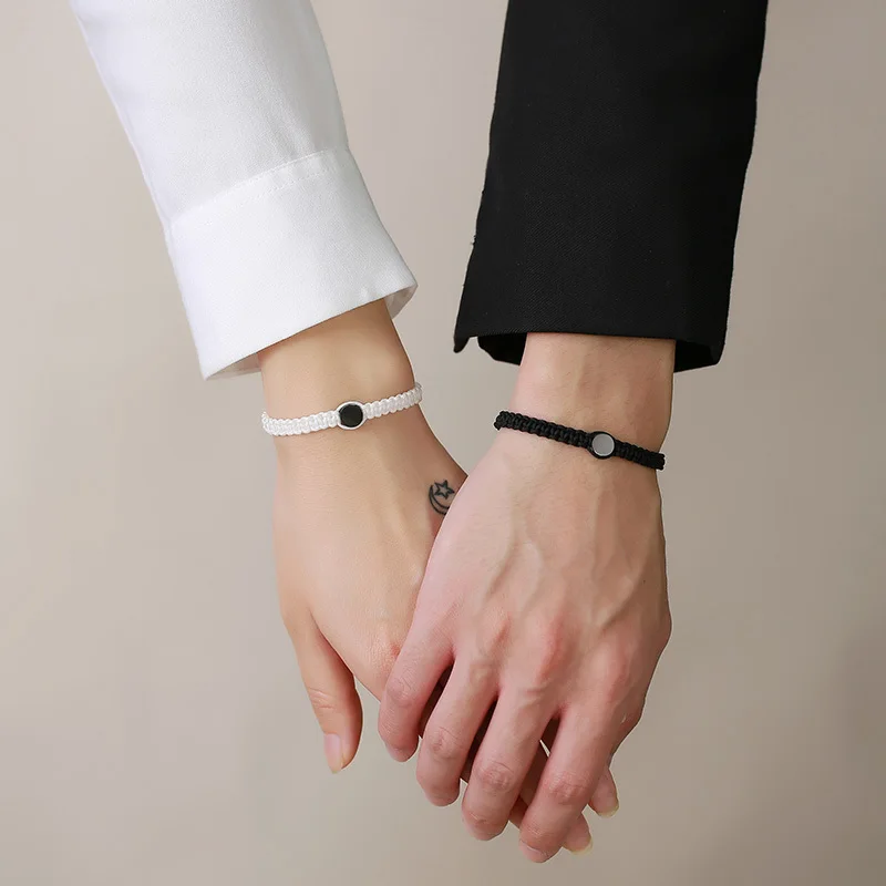 Casual Handmade Braided Couples Bracelets for Women Men, Beads Charm Chain Wristband, Length Adjustable, BFF Gift
Casual Handmade Braided Couples Bracelets for Women Men, Beads Charm Chain Wristband, Length Adjustable, BFF Gift