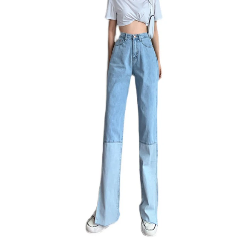 Zoki Loose Patchwork Women Jeans High Waist Hole Split Full Length Denim Pants Streetwear Fashion Light Blue BF Female Jean
Zoki Loose Patchwork Women Jeans High Waist Hole Split Full Length Denim Pants Streetwear Fashion Light Blue BF Female Jean