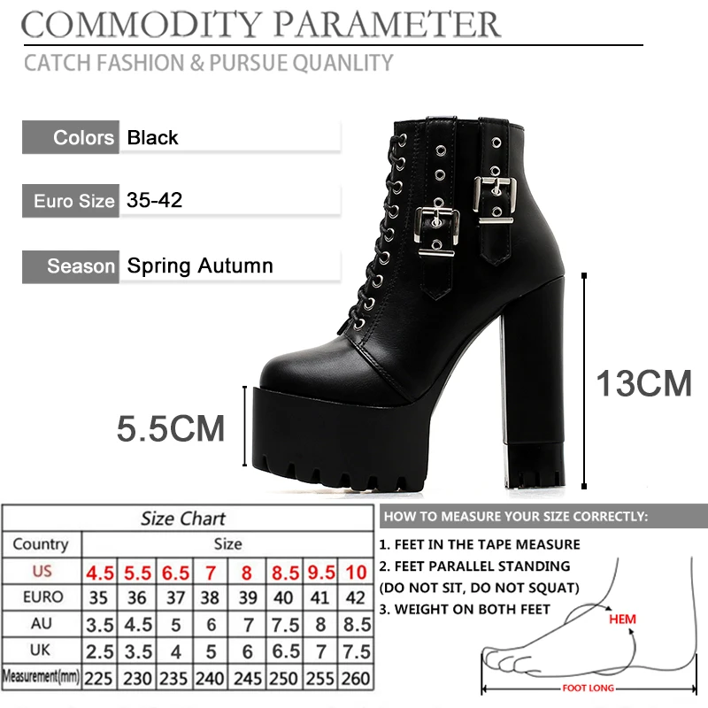 BYQDY Autumn Winter Ankle Boots Lace-up Buckle Strap Short Knight Boot Platform Round Toes Sewing Zip Fashion Shoes Plus 41-42
BYQDY Autumn Winter Ankle Boots Lace-up Buckle Strap Short Knight Boot Platform Round Toes Sewing Zip Fashion Shoes Plus 41-42