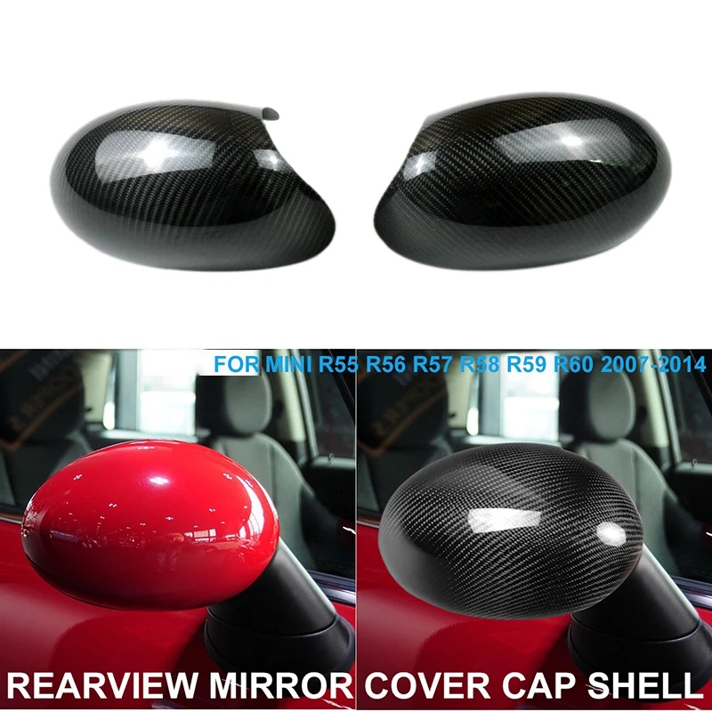 1 Pair Rearview Mirror Cover Carbon Fiber Side Rear View Mirror Cover Caps for MINI Cooper R50 R52 R53
1 Pair Rearview Mirror Cover Carbon Fiber Side Rear View Mirror Cover Caps for MINI Cooper R50 R52 R53