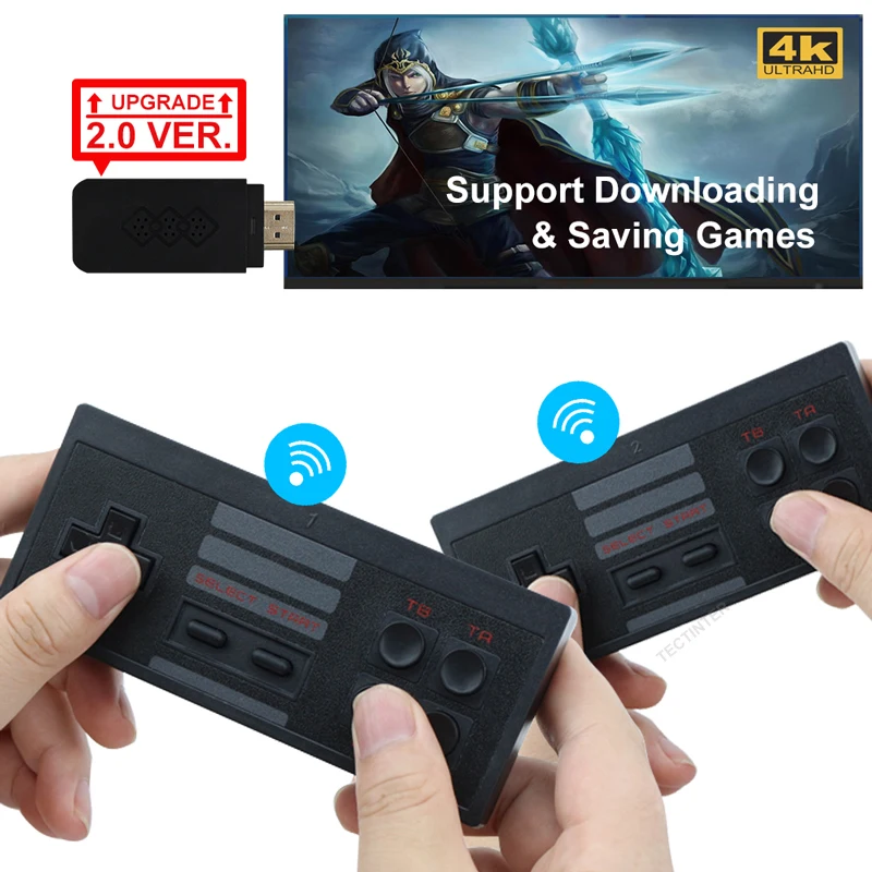 USB Wireless Handheld TV Video Game Console Build In 818 Classic 8 Bit Game mini Console Dual Gamepad HDMI-Compatible Output
USB Wireless Handheld TV Video Game Console Build In 818 Classic 8 Bit Game mini Console Dual Gamepad HDMI-Compatible Output