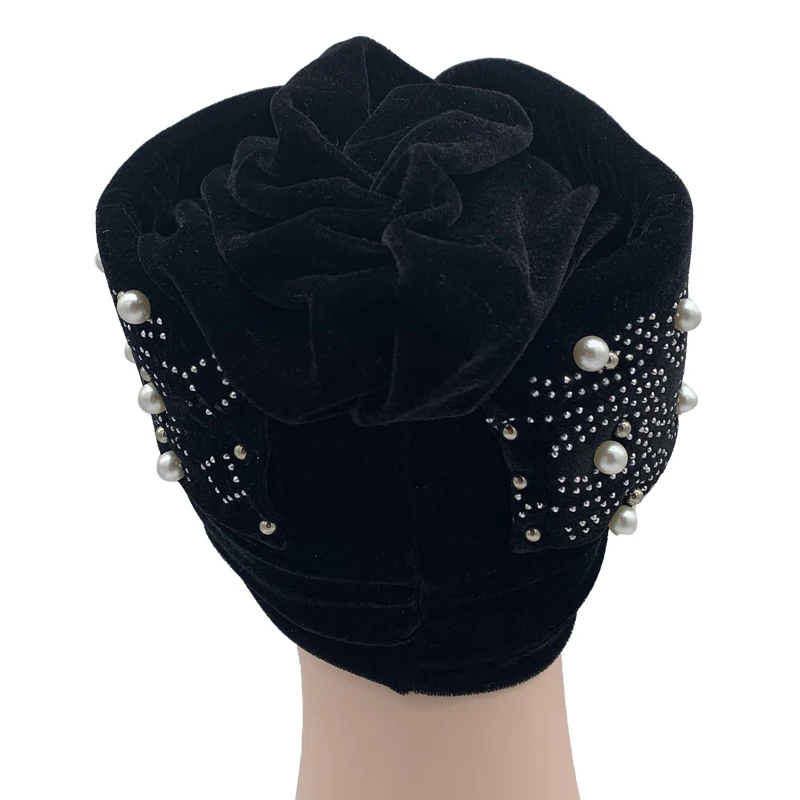 2021 New Beading Velvet Turban Hat for Women Muslim Headscarf Bonnet Islamic Head Wraps African Headtie Turbante Mujer
2021 New Beading Velvet Turban Hat for Women Muslim Headscarf Bonnet Islamic Head Wraps African Headtie Turbante Mujer