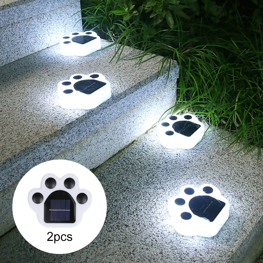 Solar Cat Animal Paw Print Lights 2pcs LED Solar Lamps Outdoors Street Lamp LED Path Decorative Lighting Footprints Lamp
Solar Cat Animal Paw Print Lights 2pcs LED Solar Lamps Outdoors Street Lamp LED Path Decorative Lighting Footprints Lamp