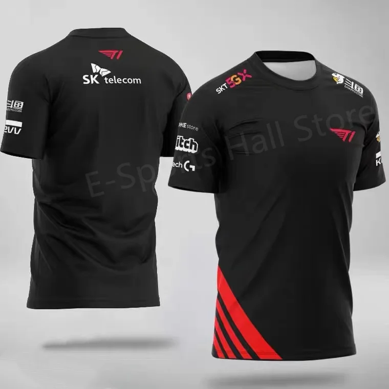 Summer Hot Sale LCK SKT E-sports Team T-shirt T1 Team Suit Short Sleeve LOL League DOTA2 Competition Suit Men's and Women's Tops
Summer Hot Sale LCK SKT E-sports Team T-shirt T1 Team Suit Short Sleeve LOL League DOTA2 Competition Suit Men's and Women's Tops