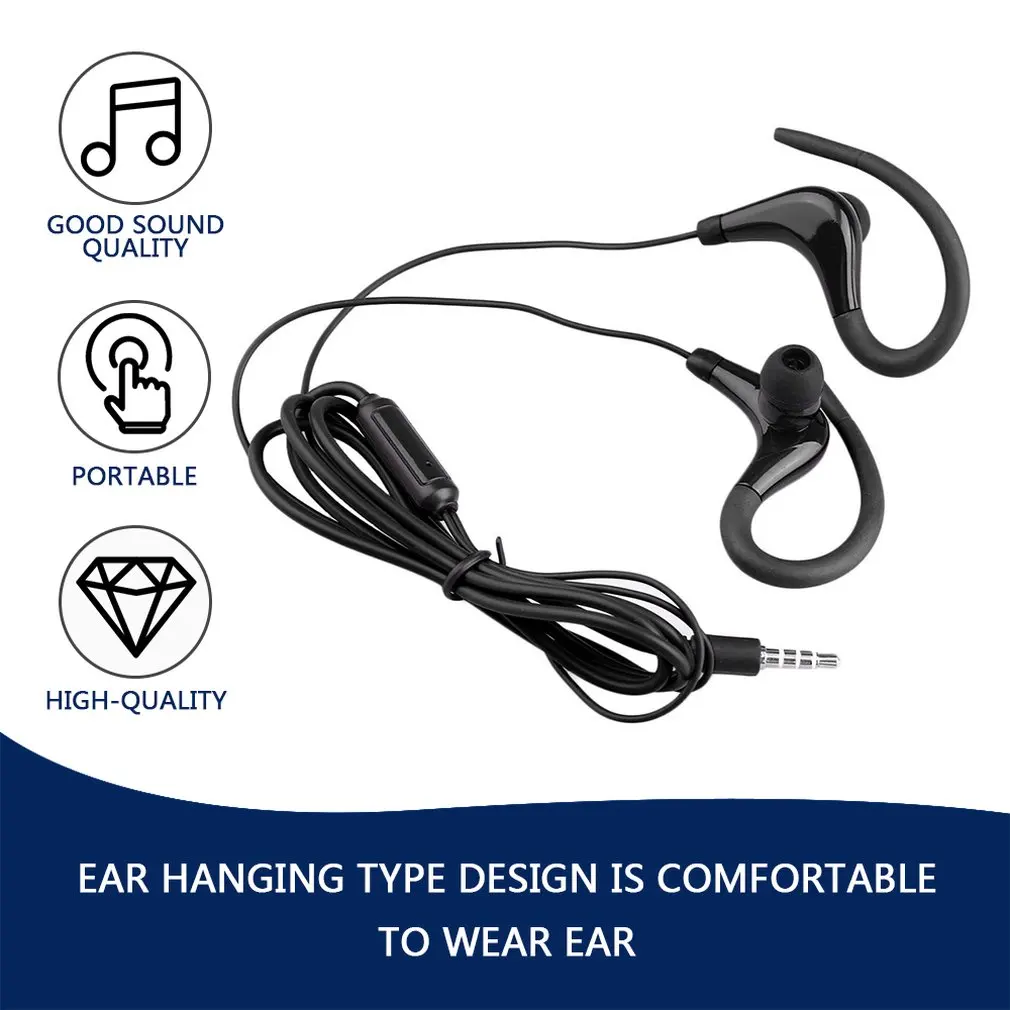 3.5mm Ear Hook Stereo earphone Sport Running Headset Earbuds Bass Earphones With Mic For iPhone Samsung IOS Android
3.5mm Ear Hook Stereo earphone Sport Running Headset Earbuds Bass Earphones With Mic For iPhone Samsung IOS Android