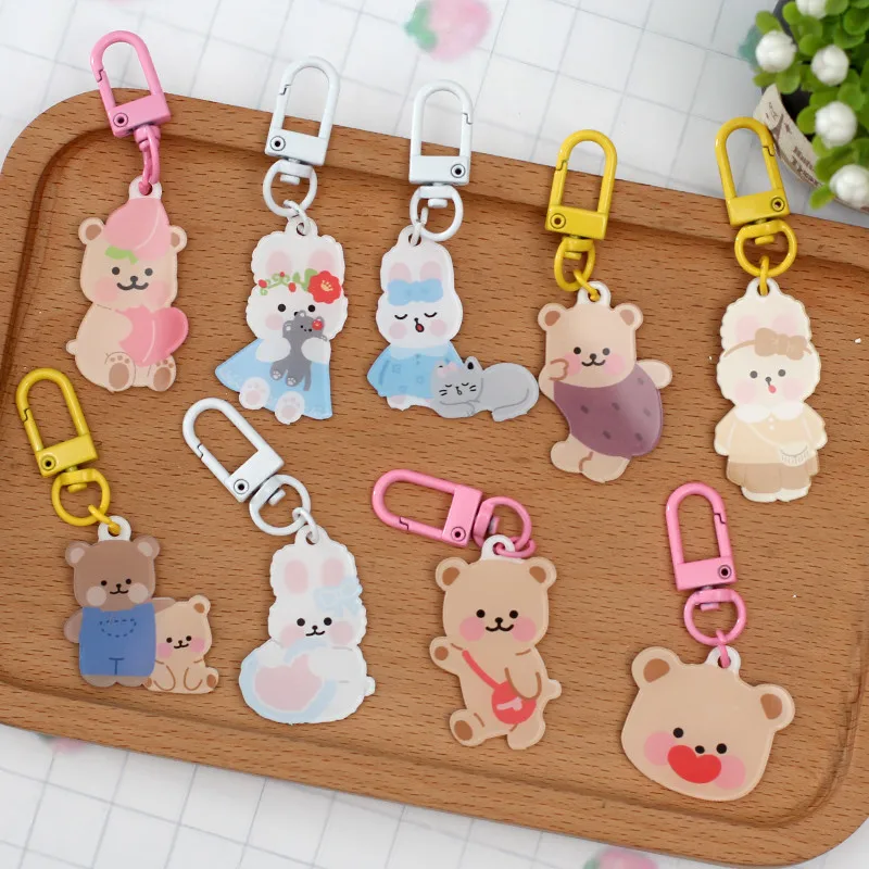 New Fashion Lovly Bear Keychain Key ring Creative Cartoon Mobile Phone Bag Car Pendant Fun Keychain Car Accessories
New Fashion Lovly Bear Keychain Key ring Creative Cartoon Mobile Phone Bag Car Pendant Fun Keychain Car Accessories