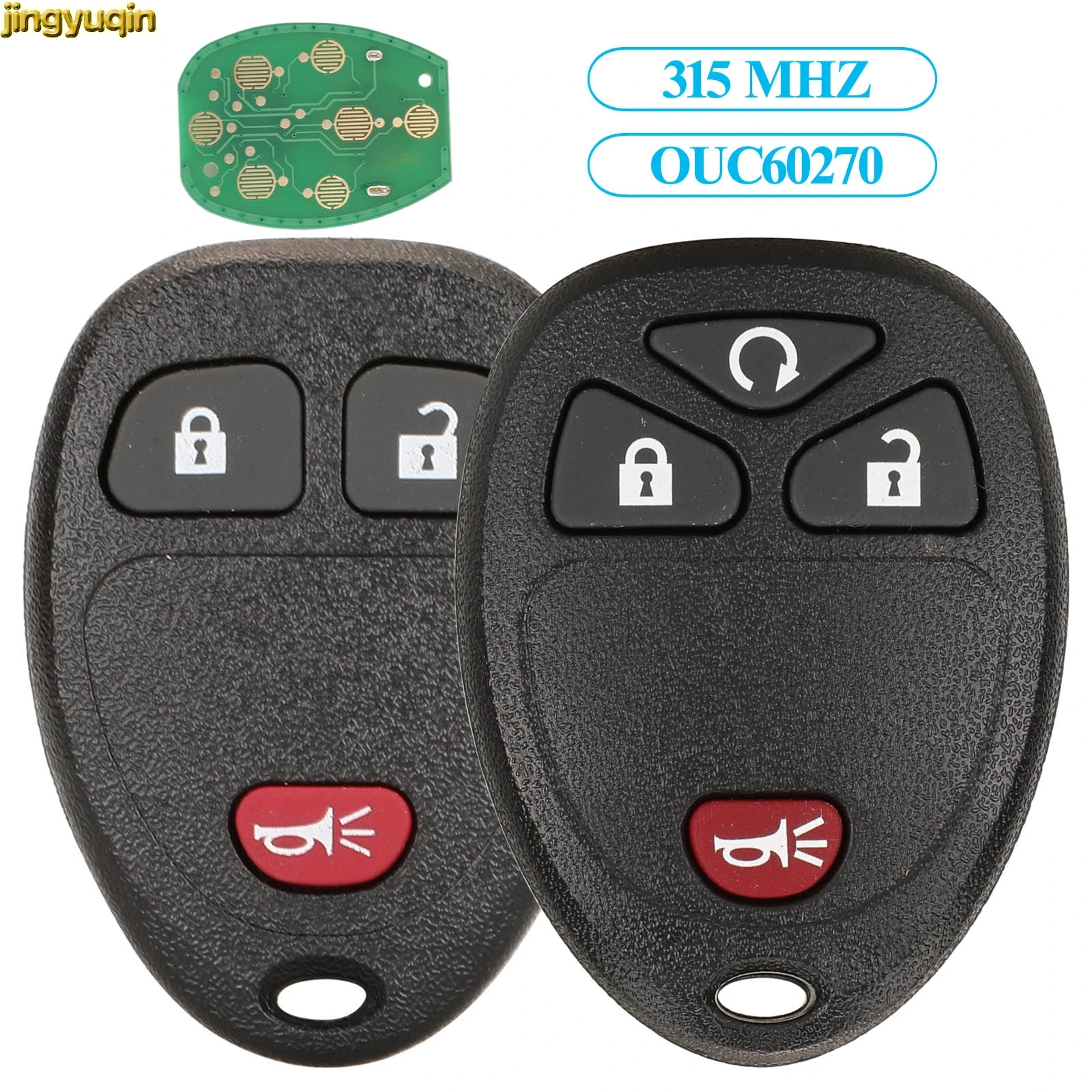 Jingyuqin Remote Car Key Fob Control 315Mhz For Buick Chevrolet Cadillac GMC Saturn OUC60270/OUC60221 3/4/5/6 Buttons
Jingyuqin Remote Car Key Fob Control 315Mhz For Buick Chevrolet Cadillac GMC Saturn OUC60270/OUC60221 3/4/5/6 Buttons