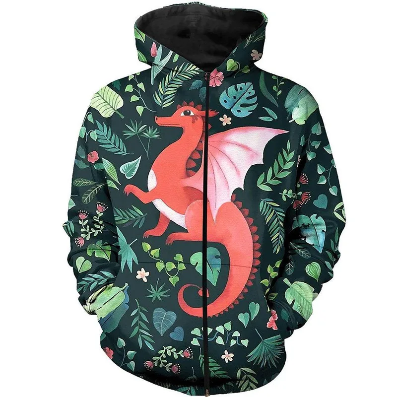 Fashion Personalized Clothing Cartoon Dragon 3D Printed Zip Jacket Sweatshirt Hoodies Men Women Casual Sportswear
Fashion Personalized Clothing Cartoon Dragon 3D Printed Zip Jacket Sweatshirt Hoodies Men Women Casual Sportswear