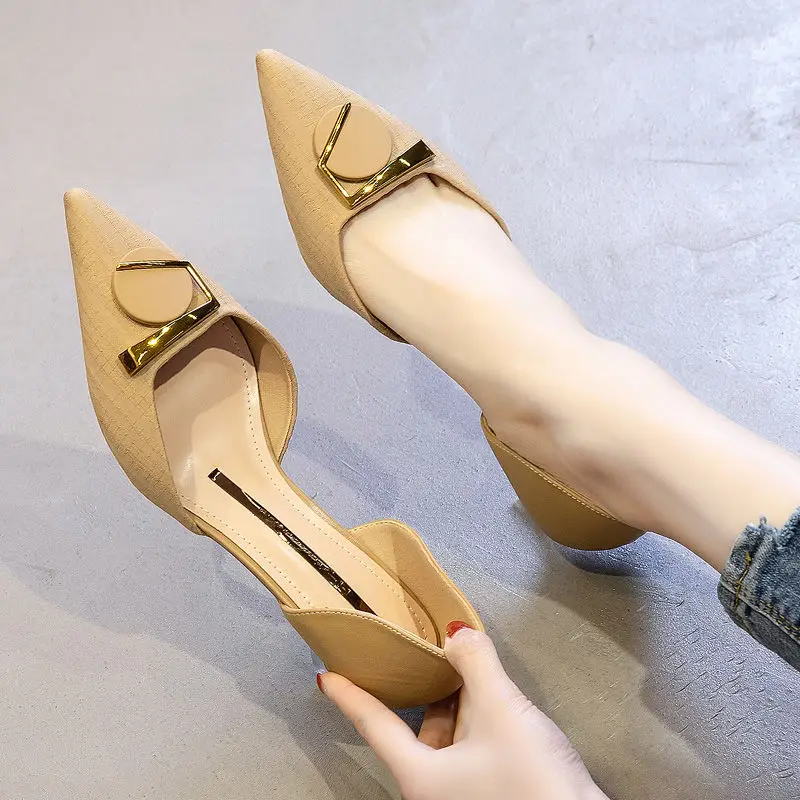Summer Women Shoes Two-piece Pointed Toe Pumps Suede Leisure Dress High Heels Wedding Tenis Feminino Zapatillas Mujer Square
Summer Women Shoes Two-piece Pointed Toe Pumps Suede Leisure Dress High Heels Wedding Tenis Feminino Zapatillas Mujer Square