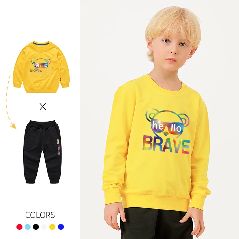 2021 Autumn New Children's Clothing Boy Student Long-sleeved Trousers Sportswear Two-piece Loose Casual Sweatshirt Suit
2021 Autumn New Children's Clothing Boy Student Long-sleeved Trousers Sportswear Two-piece Loose Casual Sweatshirt Suit