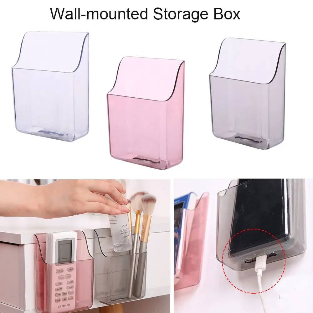 Phone Holder Self-Adhesive Charging Base Bracket Wall-mounted Storage Box Cosmetic Pen Shelf Remote Control Rack
Phone Holder Self-Adhesive Charging Base Bracket Wall-mounted Storage Box Cosmetic Pen Shelf Remote Control Rack