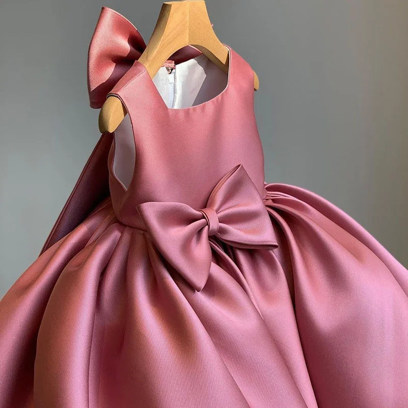 Pink Bow Princess Dresses Kids Tutu Toddler Birthday Party Newborn Christening Children Baptism Baby Girls Clothes Sweet Dress
Pink Bow Princess Dresses Kids Tutu Toddler Birthday Party Newborn Christening Children Baptism Baby Girls Clothes Sweet Dress