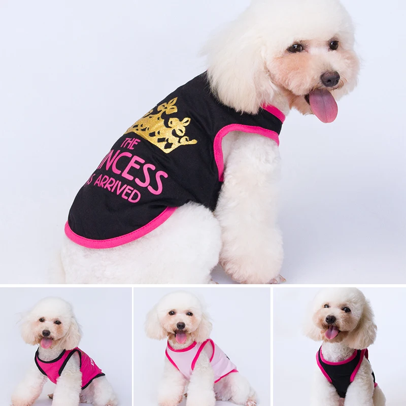 New Pet Princess Crown Vest Funny Printed Vest Cotton Comfortable Dog T-shirt Breathable Clothes Sweet Universal Pet Tees
New Pet Princess Crown Vest Funny Printed Vest Cotton Comfortable Dog T-shirt Breathable Clothes Sweet Universal Pet Tees