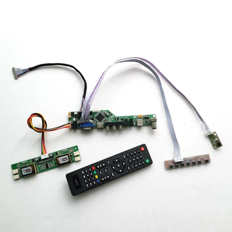 For TM150XG-26L06/26L09 LVDS 20Pin 4CCFL T.V56 Controller Board Keyboard+Inverter+Remote USB VGA AV RF LCD Monitor DIY Kit
For TM150XG-26L06/26L09 LVDS 20Pin 4CCFL T.V56 Controller Board Keyboard+Inverter+Remote USB VGA AV RF LCD Monitor DIY Kit