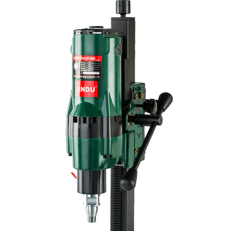Water drilling rig, engineering drilling rig, high-power bench drilling rig, vertical water drilling concrete with bracket
Water drilling rig, engineering drilling rig, high-power bench drilling rig, vertical water drilling concrete with bracket
