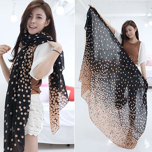 Women's Long Candy Gradual Color Round Dots Scarf Shawl Wraps Stole Soft Scarves
Women's Long Candy Gradual Color Round Dots Scarf Shawl Wraps Stole Soft Scarves