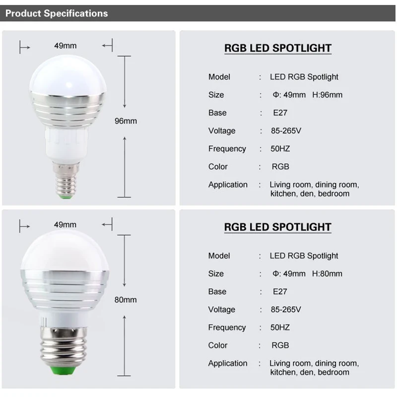 E27 E14 Wireless LED light bulb Bulb Light Speaker RGB Play Lamp + Remote LED RGB Bulb lamp AC110V 220V 5W LED RGB Spotlight
E27 E14 Wireless LED light bulb Bulb Light Speaker RGB Play Lamp + Remote LED RGB Bulb lamp AC110V 220V 5W LED RGB Spotlight